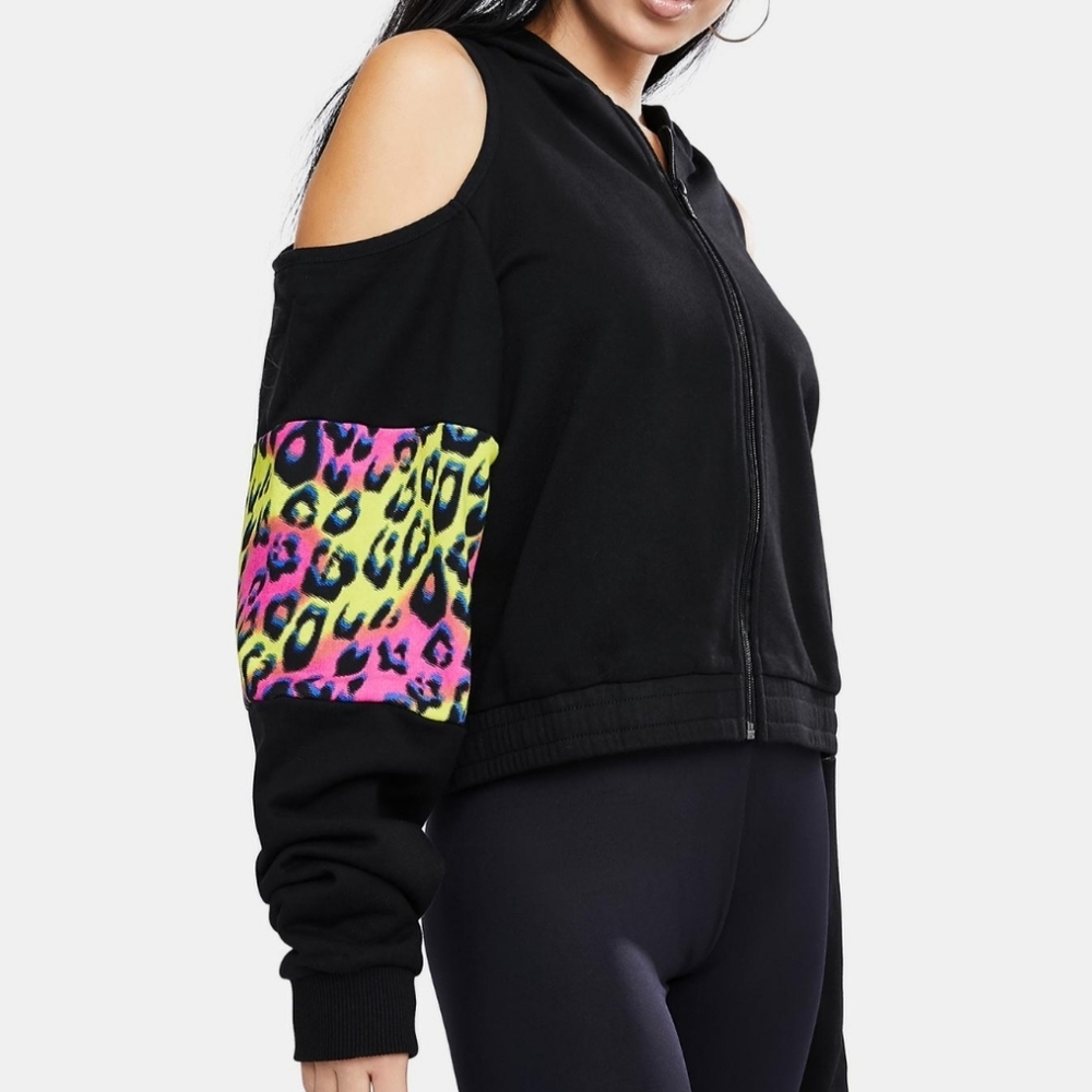 Kappa Authentic Delia Graphik 2 Zip Cheetah Jacket Size Medium NWT - Picture 10 of 10